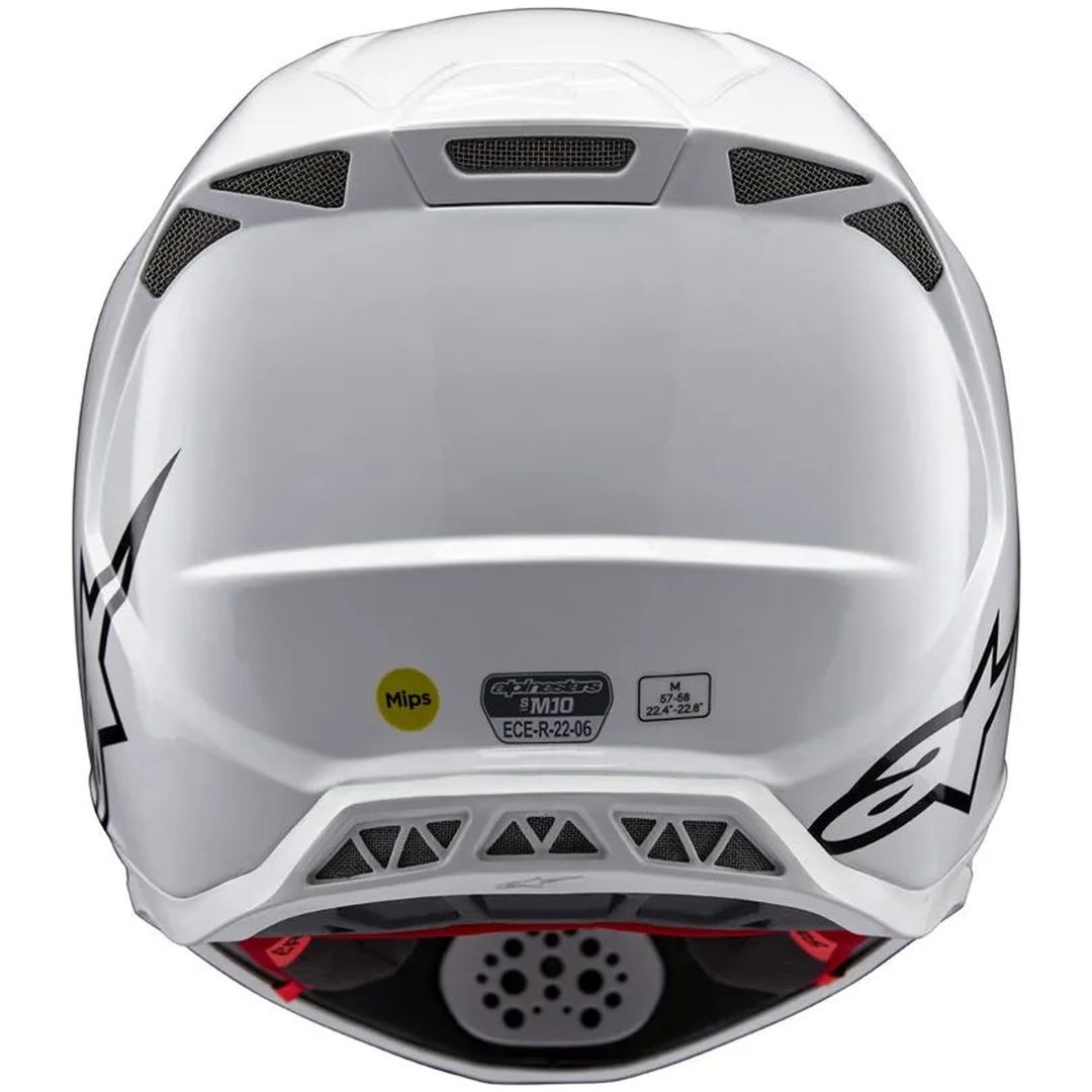 Crosshjälm Sm10 Solid Vit ALPINESTARS XS – bild 7