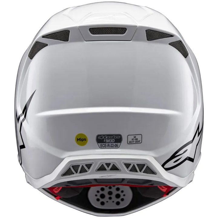 Crosshjälm Sm10 Solid Vit ALPINESTARS XS – bild 7