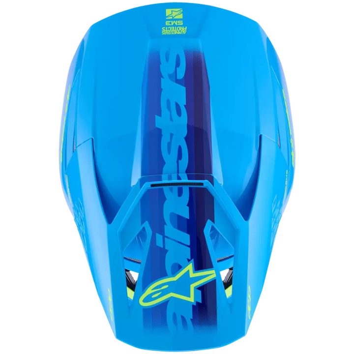 Crosshjälm SM3 Blå Cyan ALPINESTARS XS – bild 3