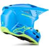 Crosshjälm SM3 Blå Cyan ALPINESTARS XS – miniatyr 7
