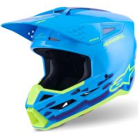 Crosshjälm SM3 Blå Cyan ALPINESTARS