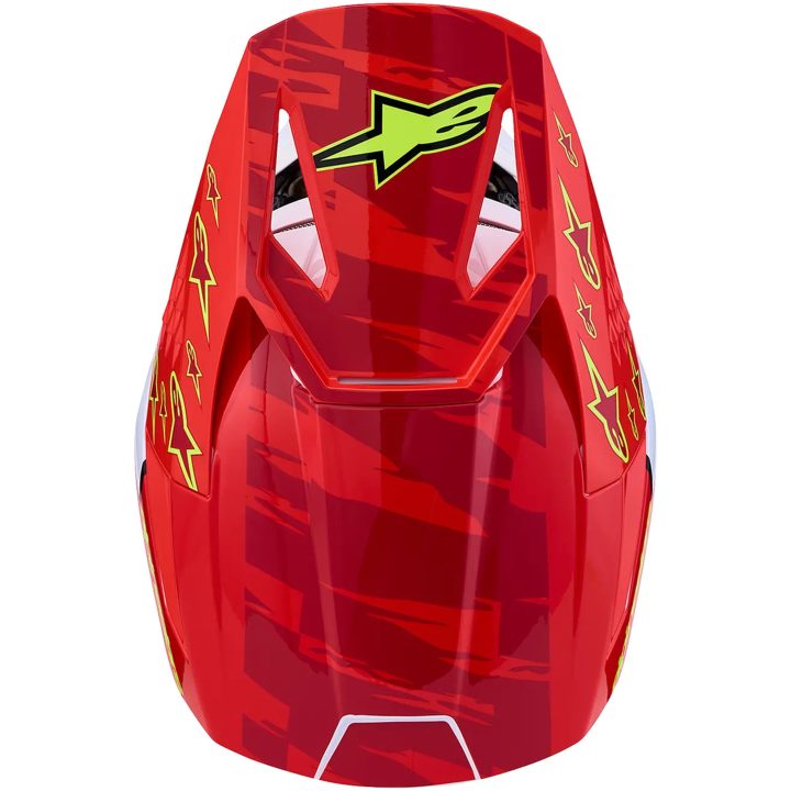 Crosshjälm SM3 Falcon Röd Blå Vit ALPINESTARS(MX) XS – bild 6