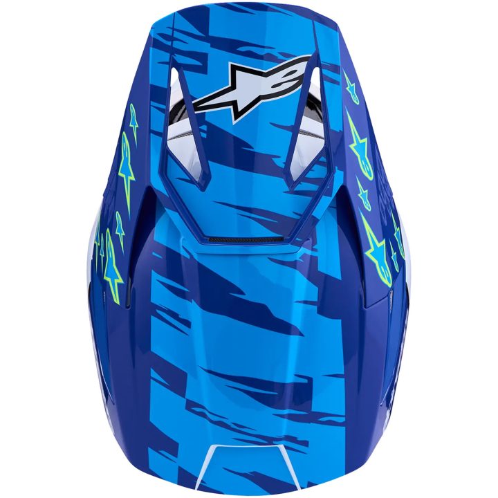Crosshjälm SM3 Falcon Svart Blå Rosa Vit ALPINESTARS(MX) XS – bild 2