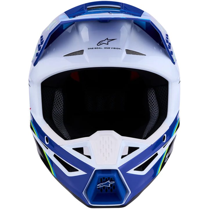 Crosshjälm SM3 Falcon Svart Blå Rosa Vit ALPINESTARS(MX) XS – bild 4