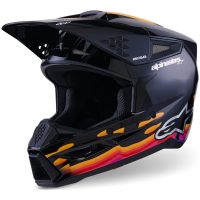 Crosshjälm SM3 Force Svart Blank ALPINESTARS(MX)