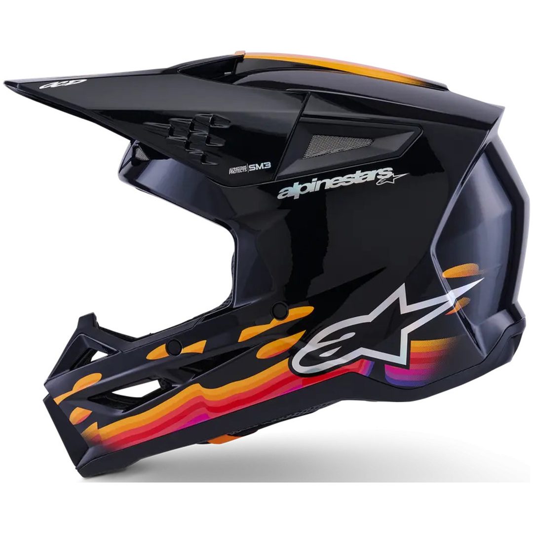 Crosshjälm SM3 Force Svart Blank ALPINESTARS(MX) XS – bild 3