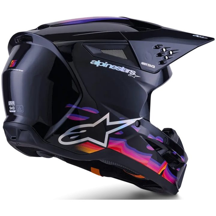 Crosshjälm SM3 Force Svart Blank ALPINESTARS(MX) XS – bild 7