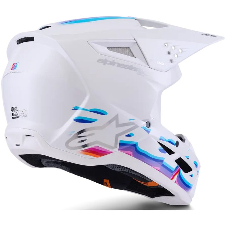 Crosshjälm SM3 Force Vit ALPINESTARS XS – bild 2