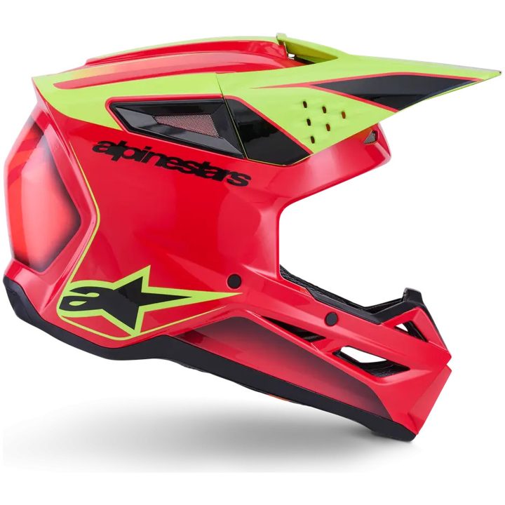 Crosshjälm SM3 Fray Svart Röd Gul ALPINESTARS(MX) XL – bild 2