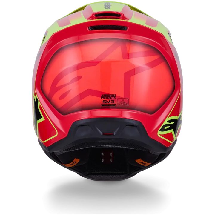 Crosshjälm SM3 Fray Svart Röd Gul ALPINESTARS(MX) XL – bild 3