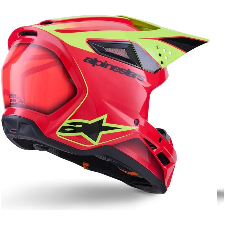 Crosshjälm SM3 Fray Svart Röd Gul ALPINESTARS(MX) XL – bild 6
