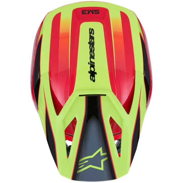 Crosshjälm SM3 Fray Svart Röd Gul ALPINESTARS(MX) XL – bild 7