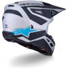 Crosshjälm SM3 Heat Svart Blå Silver Matt ALPINESTARS(MX) XS – miniatyr 7