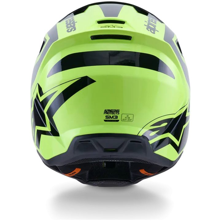 Crosshjälm SM3 Heat Svart Gul ALPINESTARS(MX) XS – bild 3