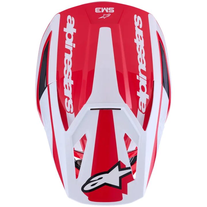 Crosshjälm SM3 Heat Svart Röd Vit ALPINESTARS(MX) XS – bild 2