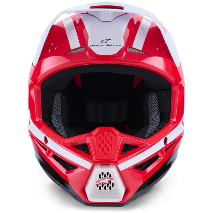 Crosshjälm SM3 Heat Svart Röd Vit ALPINESTARS(MX) XS – bild 3