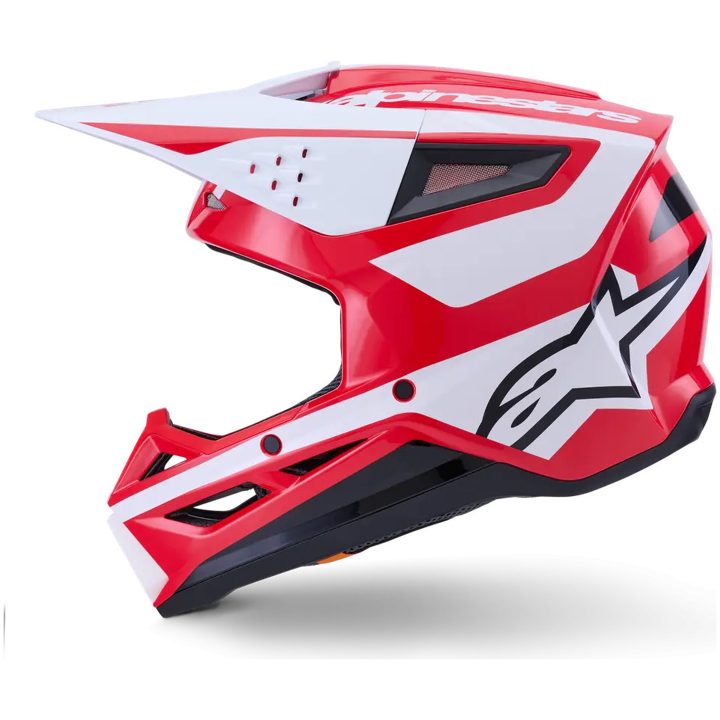 Crosshjälm SM3 Heat Svart Röd Vit ALPINESTARS(MX) XS – bild 7