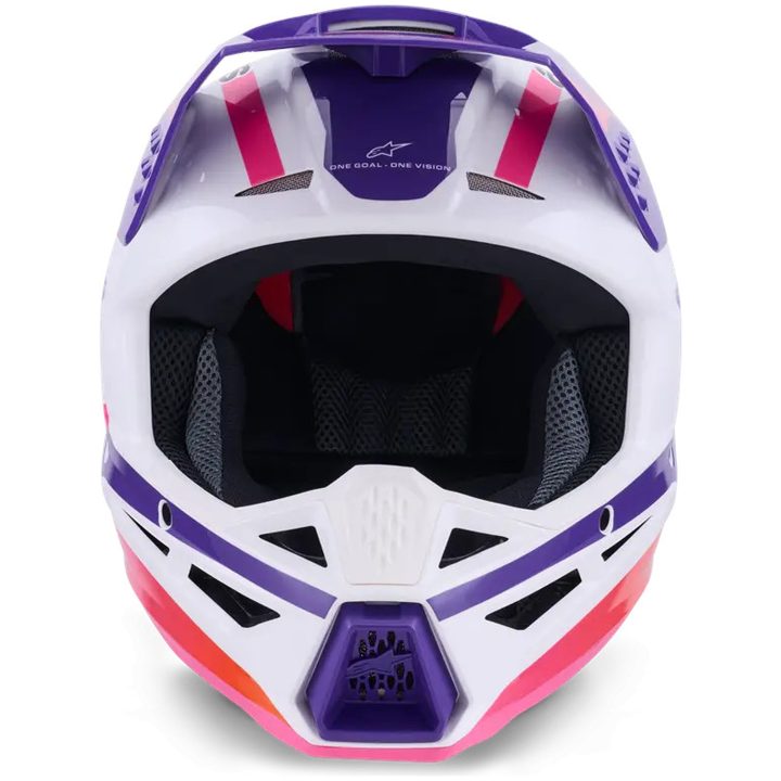 Crosshjälm SM3 Heat Vit Rosa Lila ALPINESTARS(MX) XS – bild 2