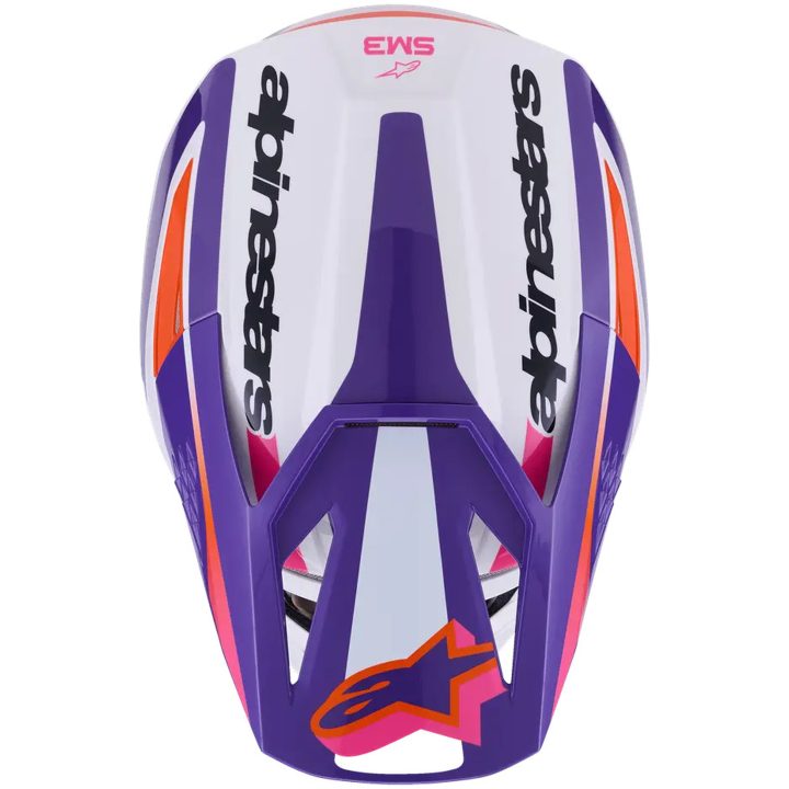 Crosshjälm SM3 Heat Vit Rosa Lila ALPINESTARS(MX) XS – bild 6