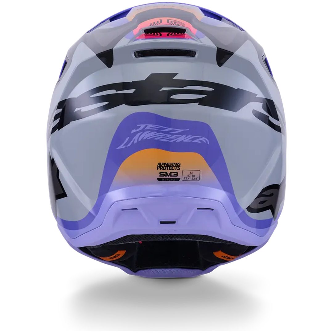 Crosshjälm SM3 Jettson Grå/Lila ALPINESTARS s – bild 2