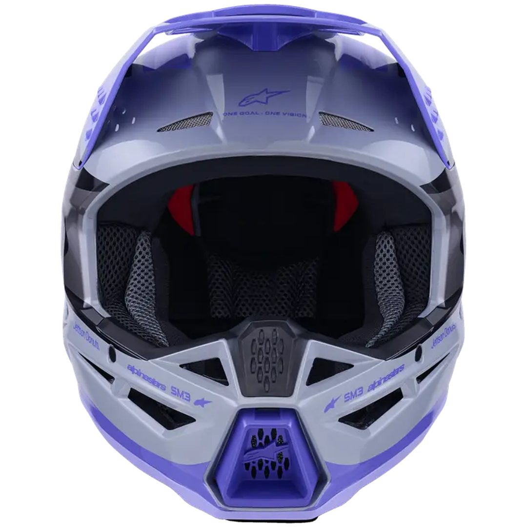 Crosshjälm SM3 Jettson Grå/Lila ALPINESTARS s – bild 7