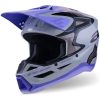 Crosshjälm SM3 Jettson Grå/Lila ALPINESTARS s – miniatyr 1