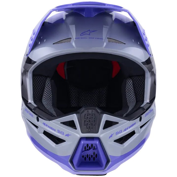 Crosshjälm SM3 Jettson Lila/Grå ALPINESTARS XS – bild 2