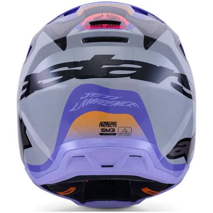 Crosshjälm SM3 Jettson Lila/Grå ALPINESTARS XS – bild 4