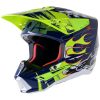 Crosshjälm Sm5 Rash Marinblå/Gul ALPINESTARS XL – miniatyr 1