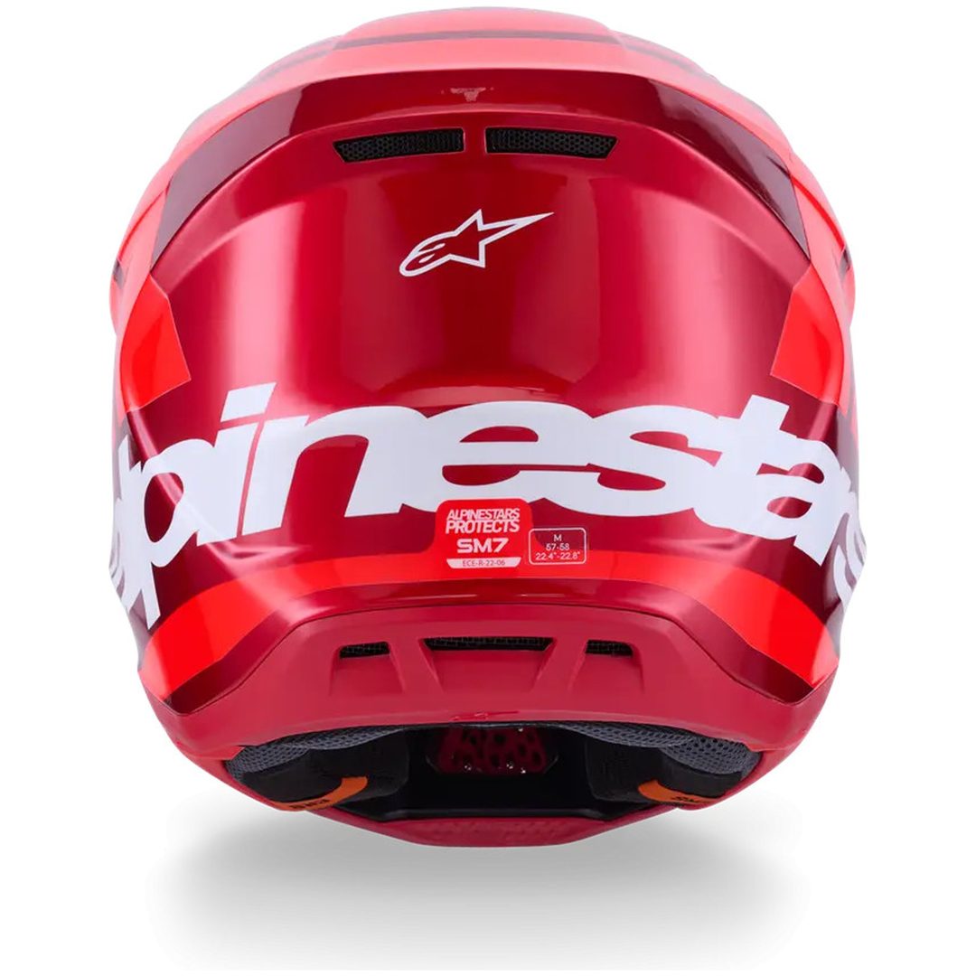 Crosshjälm SM7 Core Röd ALPINESTARS XS – bild 5