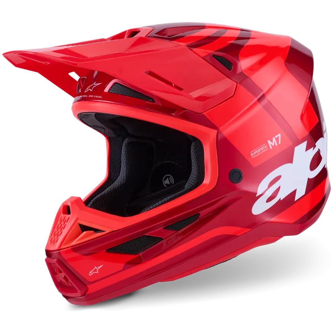 Crosshjälm SM7 Core Röd ALPINESTARS XS