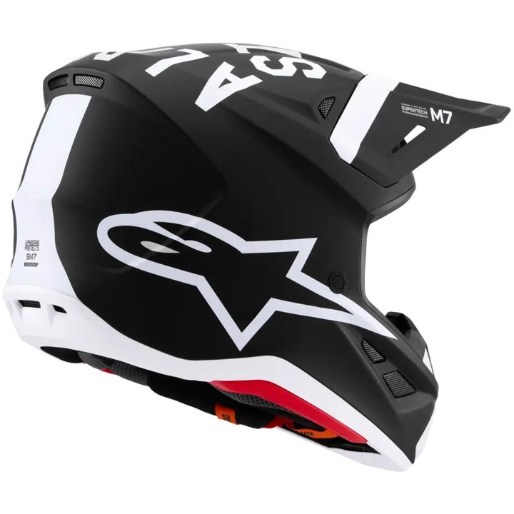 Crosshjälm SM7 Dasher Svart/Vit ALPINESTARS XS – bild 2