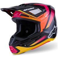 Crosshjälm SM7 Rise Svart/Rosa ALPINESTARS