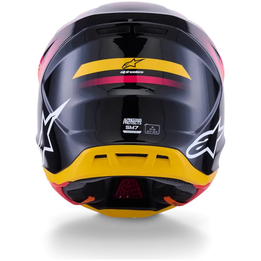 Crosshjälm SM7 Rise Svart/Rosa ALPINESTARS XS – bild 3