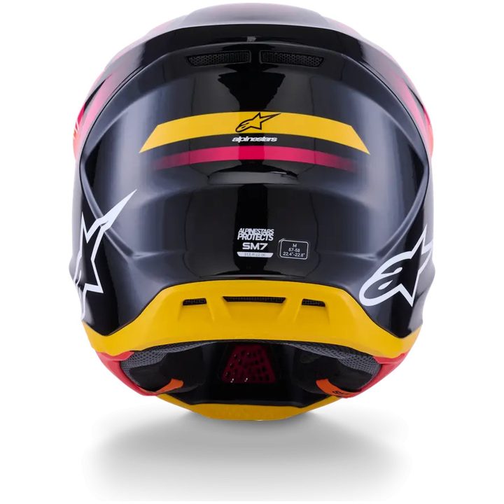 Crosshjälm SM7 Rise Svart/Rosa ALPINESTARS XS – bild 3