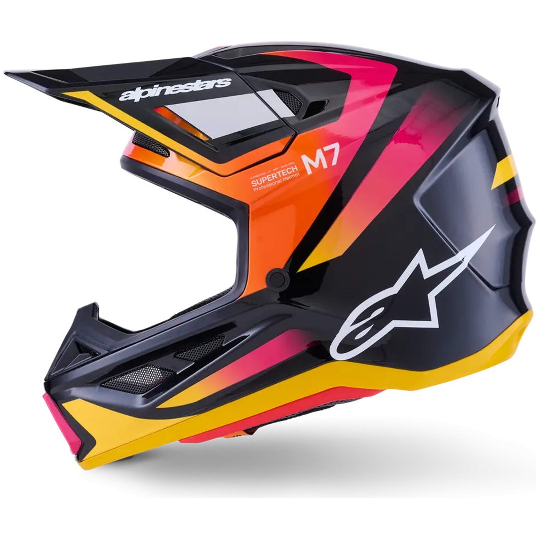 Crosshjälm SM7 Rise Svart/Rosa ALPINESTARS XS – bild 4
