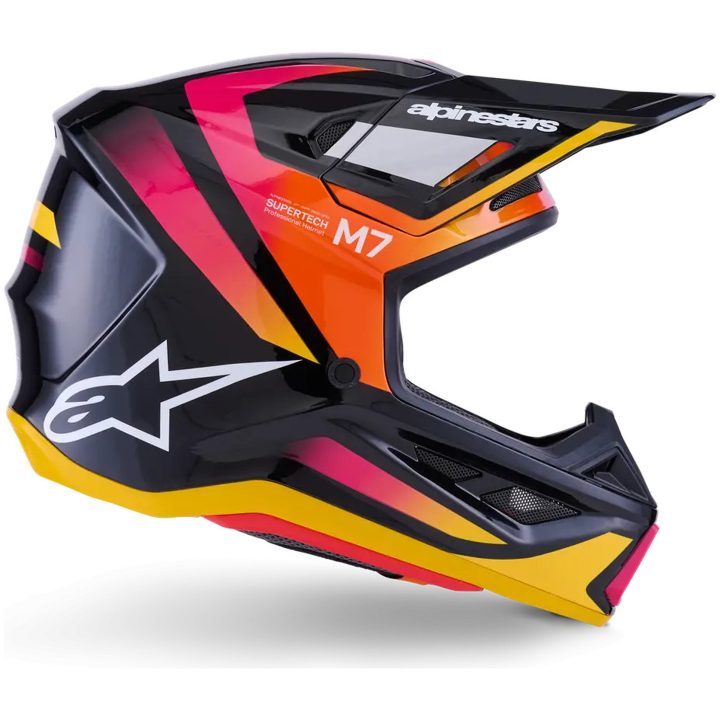 Crosshjälm SM7 Rise Svart/Rosa ALPINESTARS XS – bild 6
