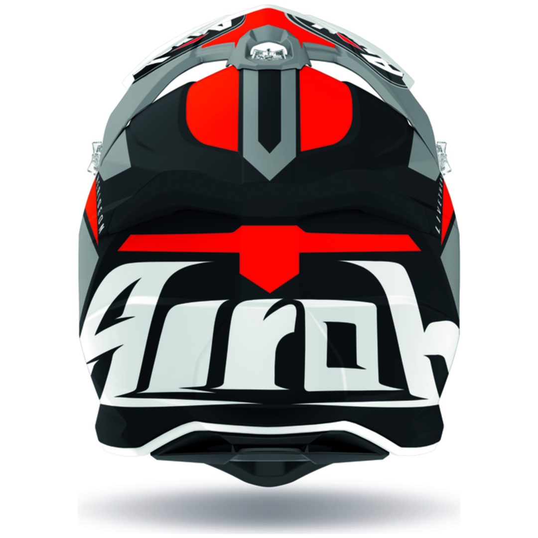 Crosshjälm Strycker Axe Orange/Mattgrå Airoh Small – bild 2