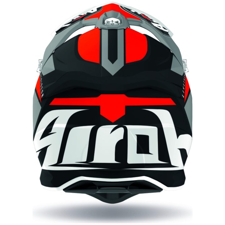 Crosshjälm Strycker Axe Orange/Mattgrå Airoh Small – bild 2
