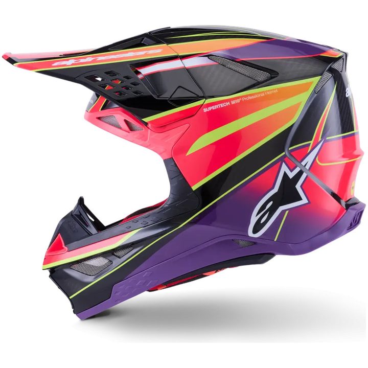 Crosshjälm Supertech M10 Era MIPS Rosa Lila Gul ALPINESTARS(MX) XS – bild 3
