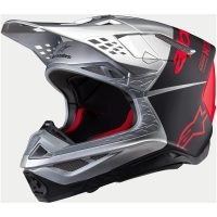 Crosshjälm Supertech M10 Orange/Silver ALPINESTARS