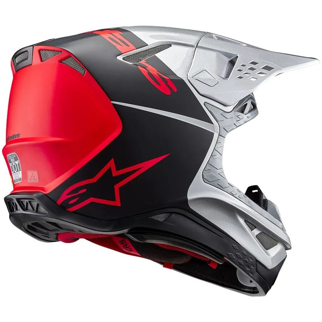 Crosshjälm Supertech M10 Orange/Silver ALPINESTARS Small – bild 4