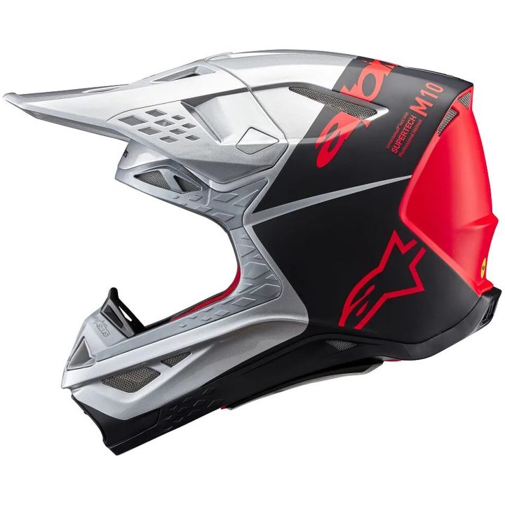 Crosshjälm Supertech M10 Orange/Silver ALPINESTARS Small – bild 5
