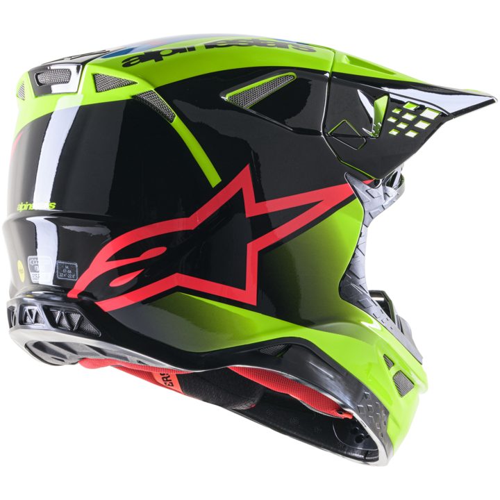 Crosshjälm Supertech M10 Svart/Gul ALPINESTARS Small – bild 5