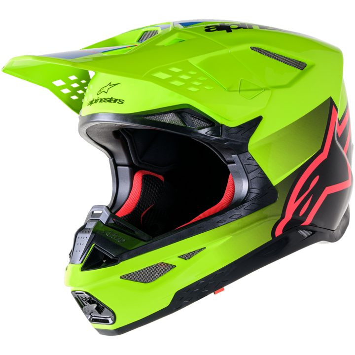 Crosshjälm Supertech M10 Svart/Gul ALPINESTARS Small – bild 4