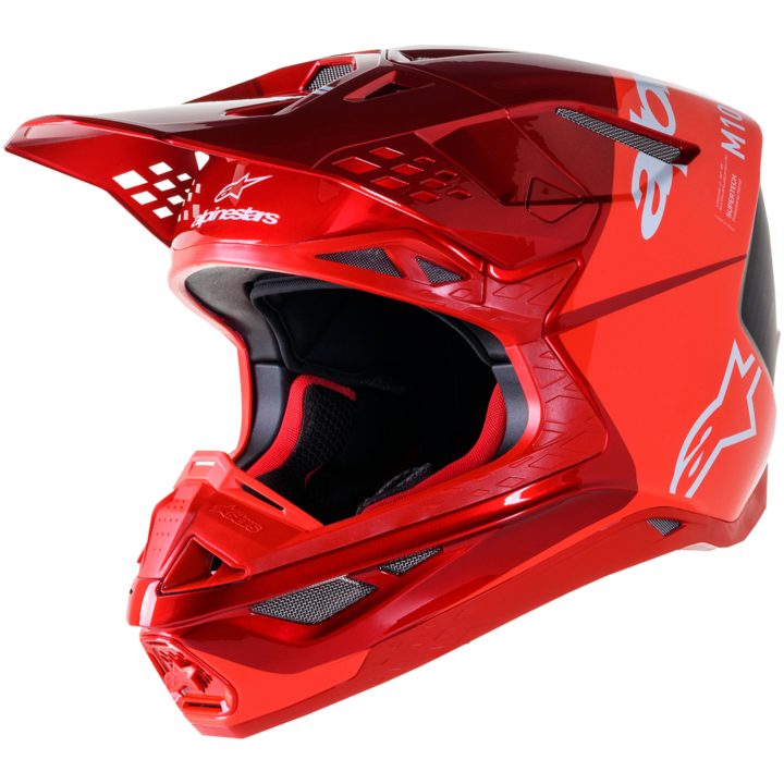 Crosshjälm Supertech M10 Svart/Röd ALPINESTARS Small – bild 4