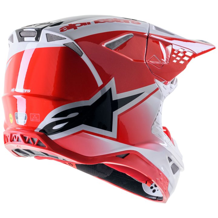 Crosshjälm Supertech M10 Svart/Röd/Vit ALPINESTARS Small – bild 2