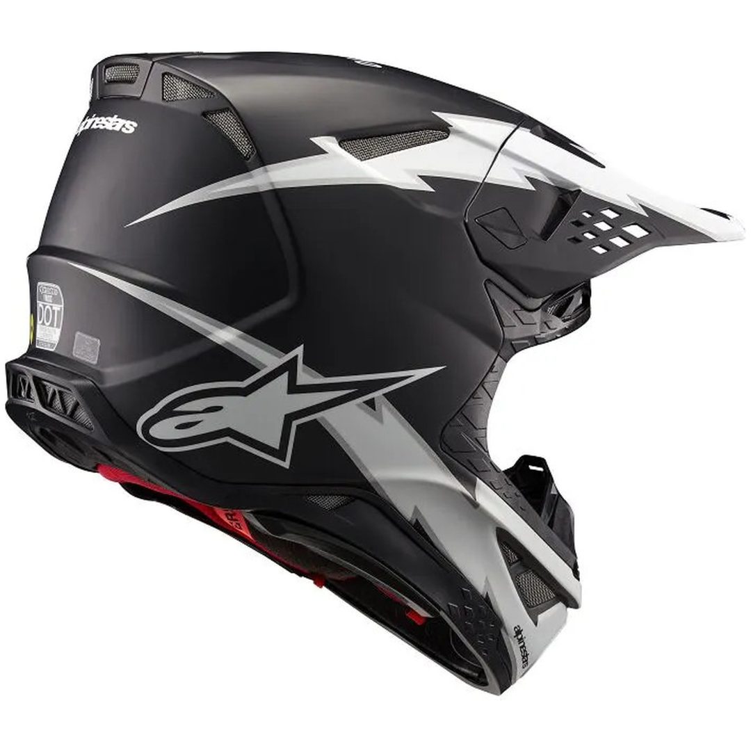 Crosshjälm Supertech M10 Svart/Vit ALPINESTARS Small – bild 2