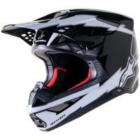 Crosshjälm Supertech M10 Svart/Vit ALPINESTARS