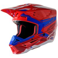 Crosshjälm Supertech M5 Blå/Röd/Vit ALPINESTARS